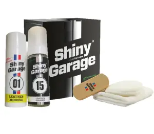 Shiny Garage Leather Strong Kit Zestaw do czyszczenia i zabezpieczenia tapicerki skórzanej