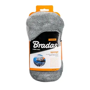 BRADAS Gąbka do mycia samochodu z mikrowłókna